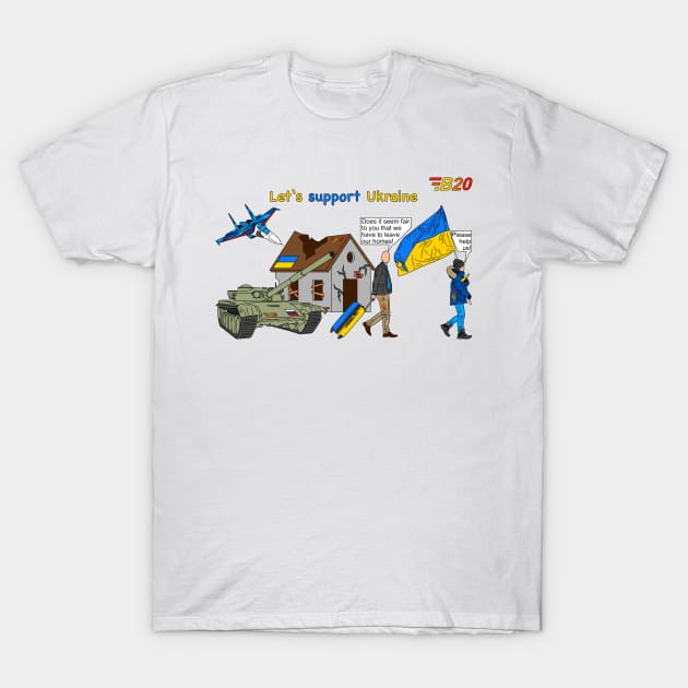 Let’s support Ukraine T-Shirt by superbottino96